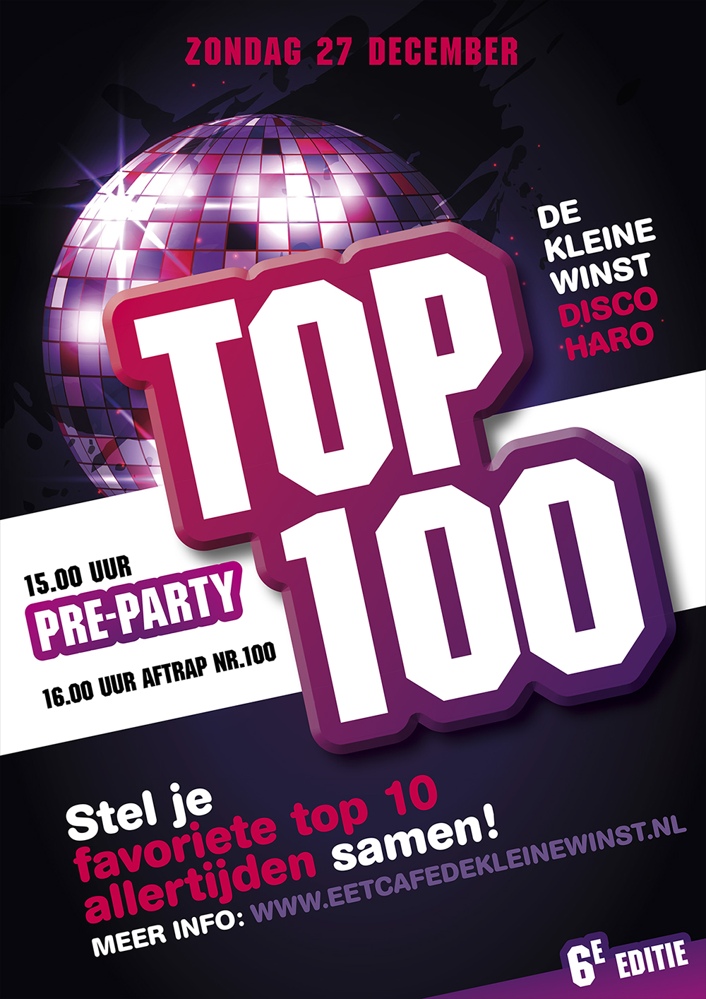 6e editie De Kleine Winst Top 100