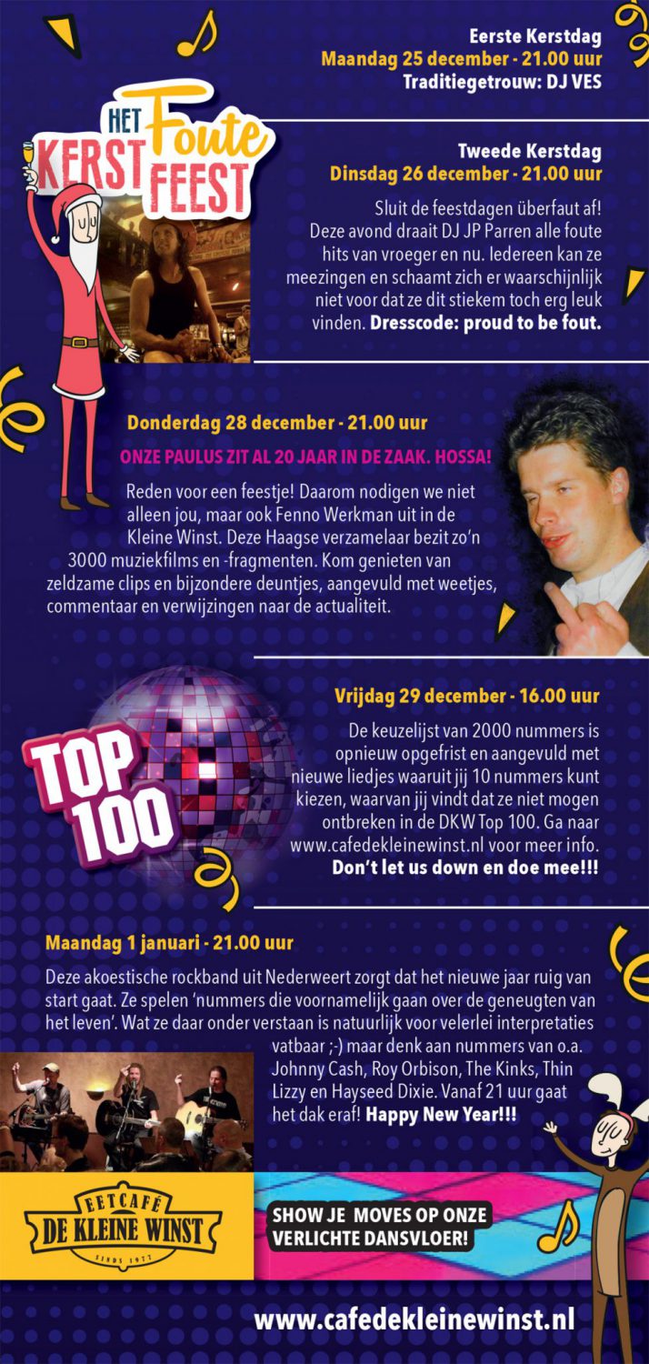 Kerst en oud en nieuw bij de DKW