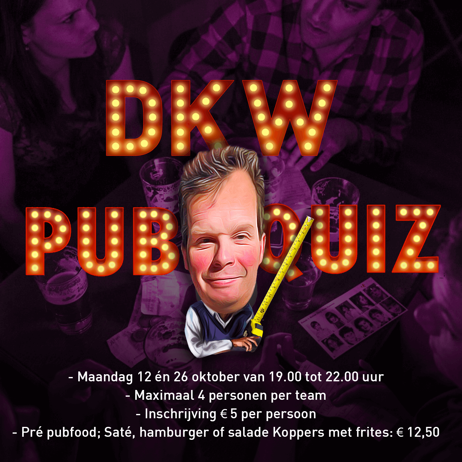 DKW Pubquiz op 12 én 26 oktober