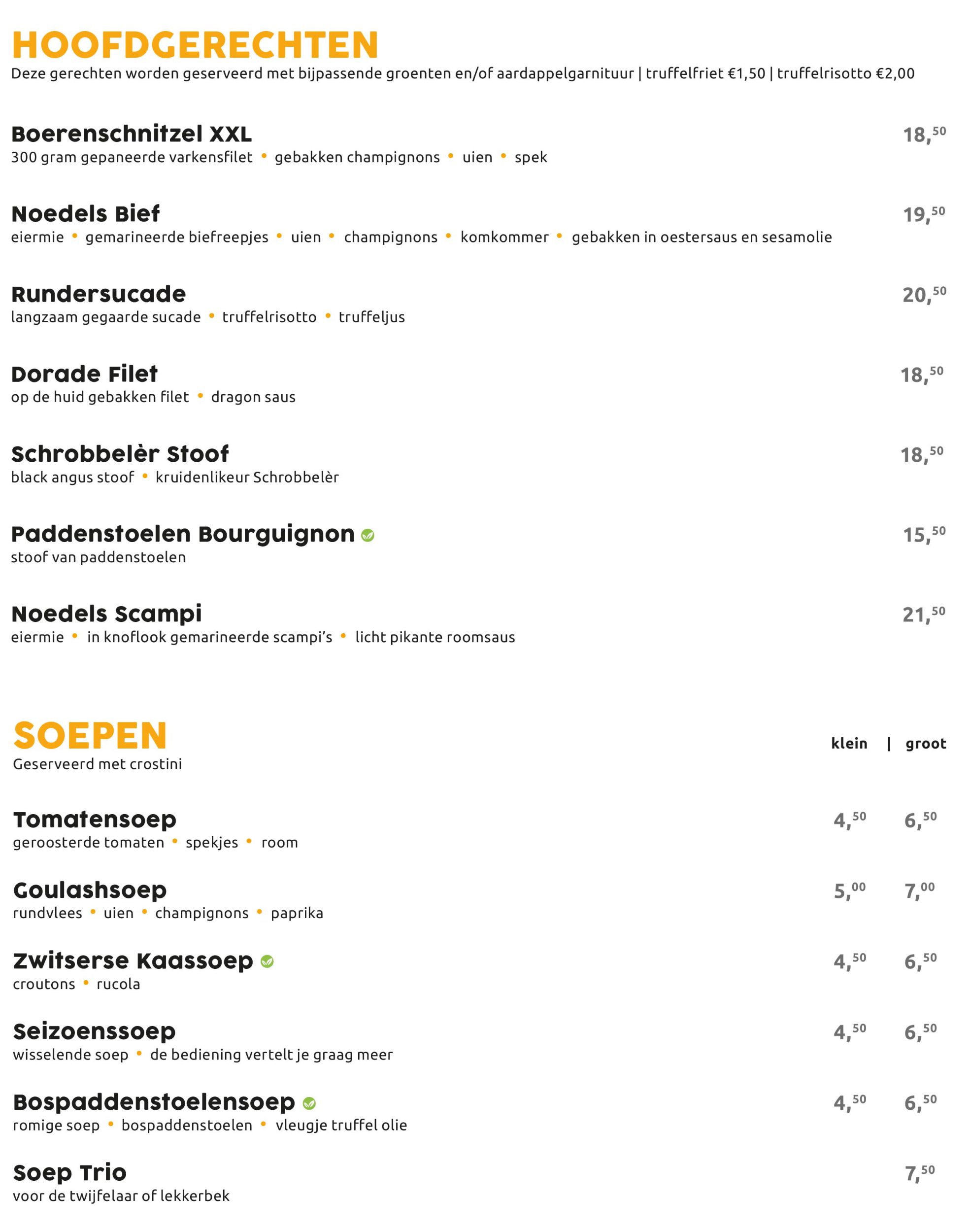 Dinerkaart