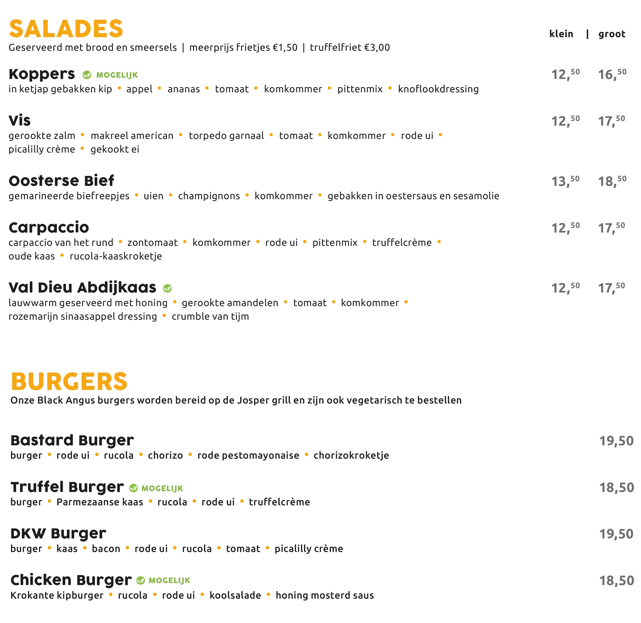 Dinerkaart