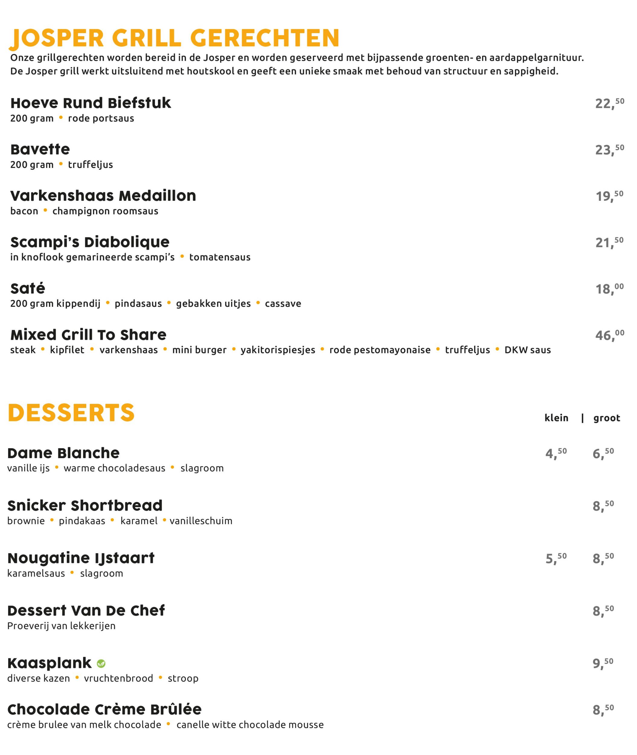 Dinerkaart